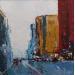 Painting Chicago by Dessein Pierre | Painting Figurative Urban Architecture Oil