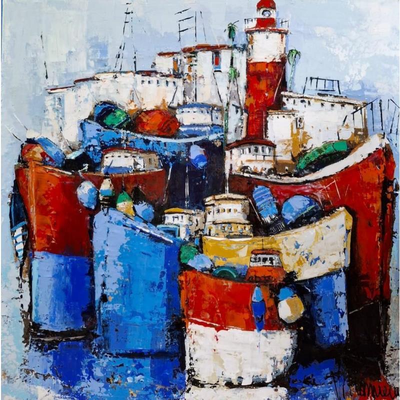 Painting Puerto by Villanueva Puigdelliura Natalia | Painting Figurative