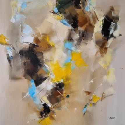 Peinture Alook at a bright tomorrow par Virgis | Tableau Abstrait Huile Minimaliste