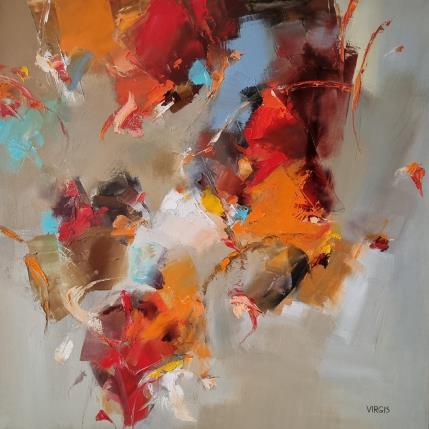 Peinture The action and the moment par Virgis | Tableau Abstrait Huile Minimaliste