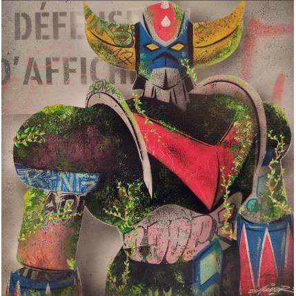 Painting Goldorak Apocalypse by Lemoine Mael | Painting Pop-art Acrylic, Graffiti Pop icons