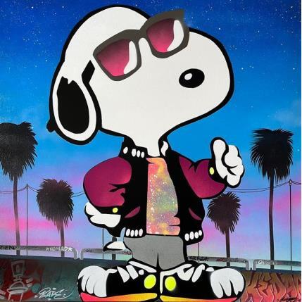 Pintura Snoopy Good Mood por Lemoine Mael | Pintura Pop art Acrílico, Graffiti Iconos pop