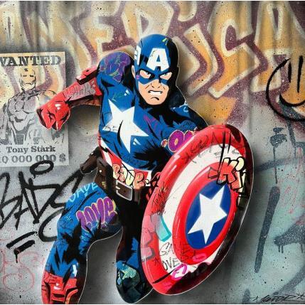 Peinture American Vandal par Lemoine Mael | Tableau Pop-art Acrylique, Graffiti Icones Pop