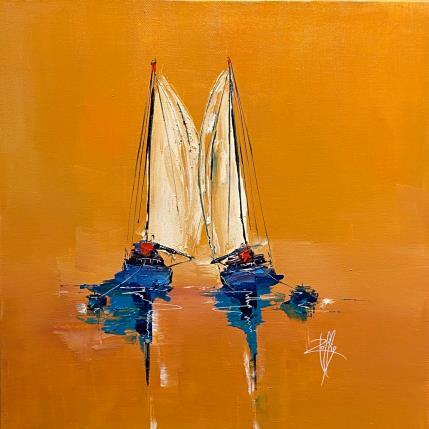 Peinture Tout Contre par Raffin Christian | Tableau Figuratif Huile Marine