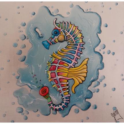 Painting Ball Hippocampe by Geiry | Painting Subject matter Pop icons