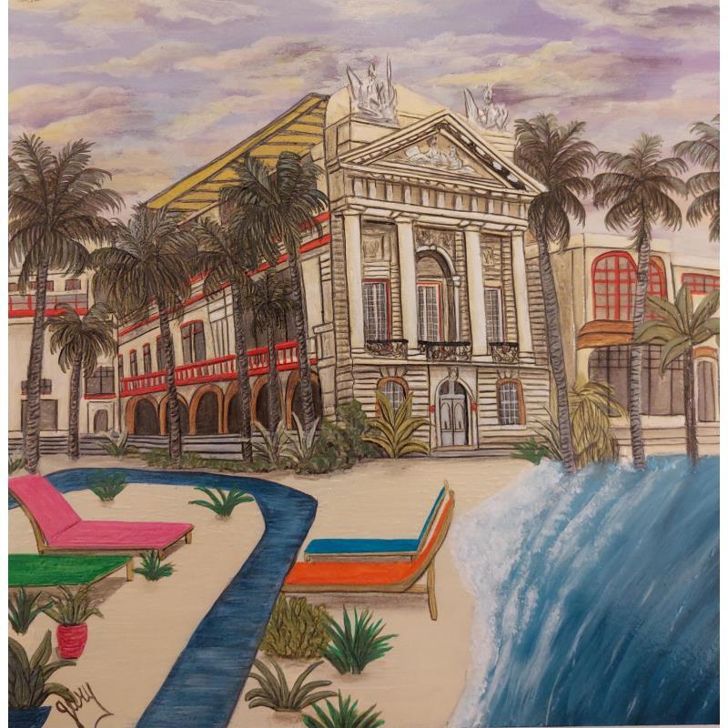 Peinture Tropical Dijon par Geiry | Tableau Matiérisme