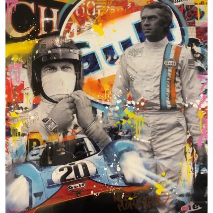 Peinture Le Mans 1971 par Novarino Fabien | Tableau Pop-art Graffiti Icones Pop