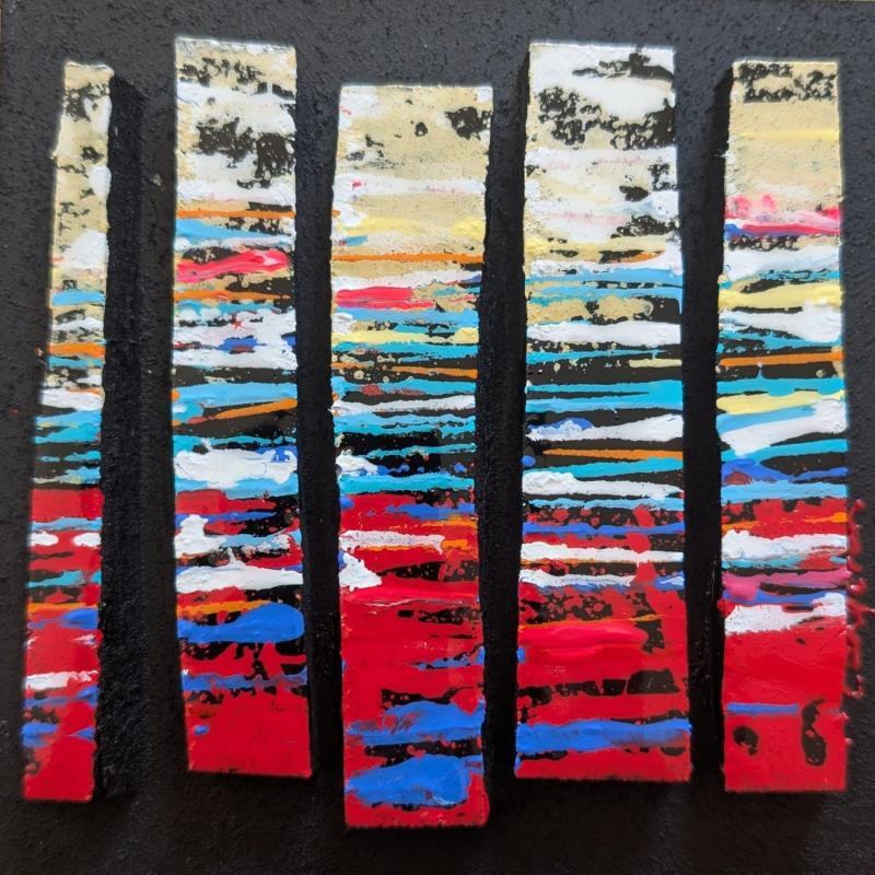 Painting Bc5 fine ocre rouge multi by Langeron Luc | Painting Subject matter Wood Acrylic Resin