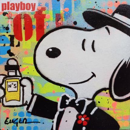 Gemälde PLAYBOY von Euger Philippe | Gemälde Pop-Art Acryl, Collage Pop-Ikonen