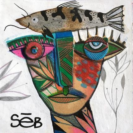 Gemälde Paranà von Seb | Gemälde Art brut Acryl Landschaften, Natur, Porträt