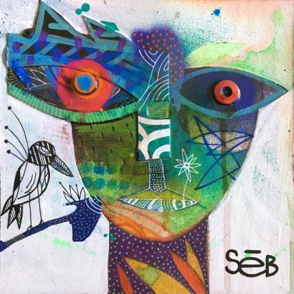 Pintura Love Kotinga por Seb | Pintura Arte bruto Animales, Iconos pop, Paisajes, Retrato
