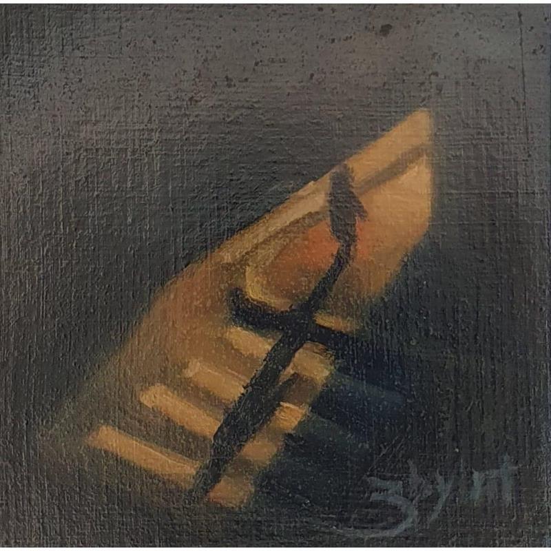 Painting Balade nocturne by Zbylut Ludovic | Painting Figurative Oil