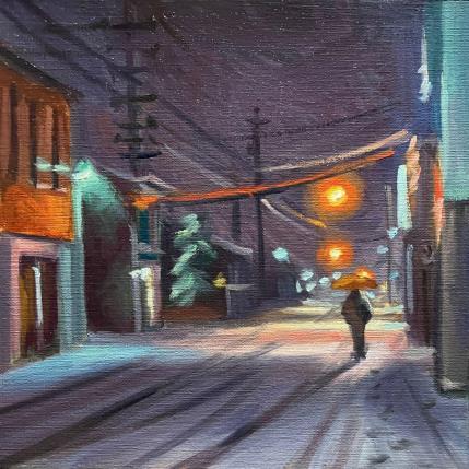 Painting Nuit hivernal by Zbylut Ludovic | Painting Figurative Oil Pop icons