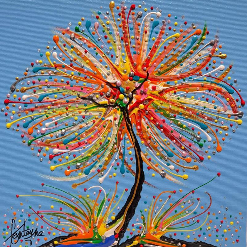 Painting Le petit coloré d'Angers by Fonteyne David | Painting Figurative Acrylic