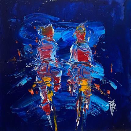 Painting Soir de nous by Raffin Christian | Painting Figurative Oil Life style