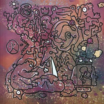 Painting Cheveux by Oocalme | Painting Raw art Graffiti, Posca Animals, Pop icons