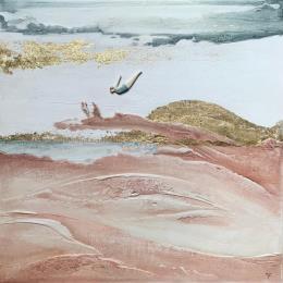 Painting A CAPOFITTO by Roma Gaia | Painting Subject matter Acrylic, Sand Minimalist