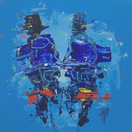 Gemälde Sur la route von Raffin Christian | Gemälde Figurativ Öl Alltagsszenen, Pop-Ikonen