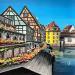 Painting La Petite France depuis le pont Saint Martin à Strasbourg by Touras Sophie-Kim  | Painting Realism Landscapes Urban Architecture Acrylic