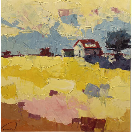 Painting Groc by Tomàs | Painting Abstract Oil