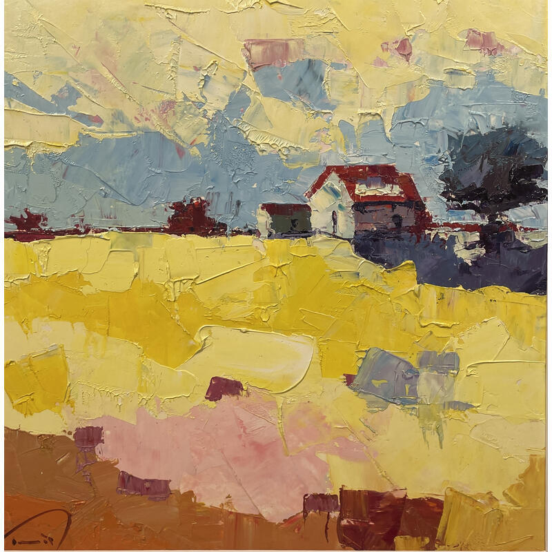 Painting Groc by Tomàs | Painting Abstract Oil