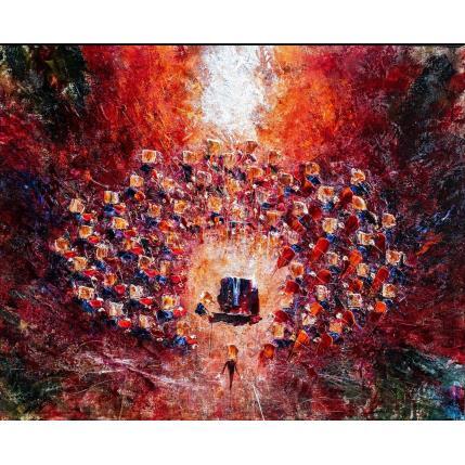 Pintura Concert baroque rouge flamboyant por Reymond Pierre | Pintura Figurativo Aceite Música