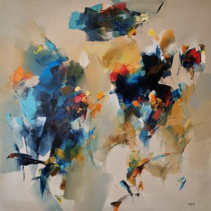 Peinture Excellent dimanche a vous! par Virgis | Tableau Abstrait Huile Minimaliste