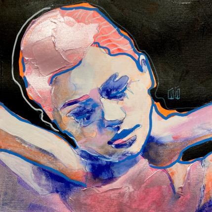 Peinture « Fragile » par Coco | Tableau Figuratif Acrylique Portraits