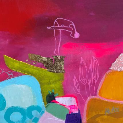 Painting ST24-1018 by Lau Blou | Painting Abstract Acrylic, Gluing, Gold leaf, Paper