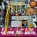 Painting La vie est belle ! by Costa Sophie | Painting Pop-art Pop icons Acrylic Gluing Upcycling