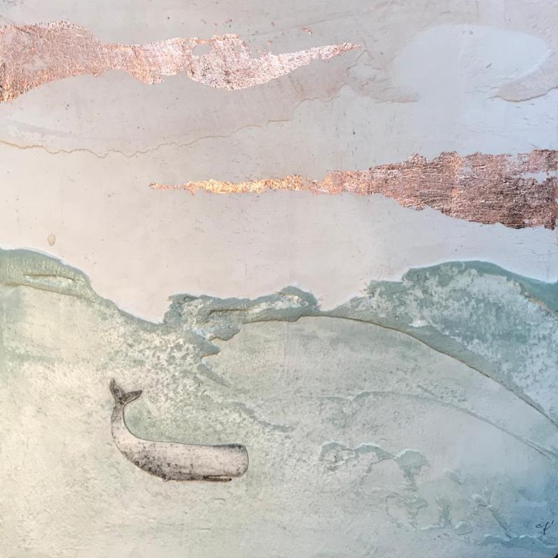 Painting EDEN by Roma Gaia | Painting Subject matter Minimalist Acrylic Sand