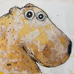 Painting Polar bear by Maury Hervé | Painting Raw art Animals