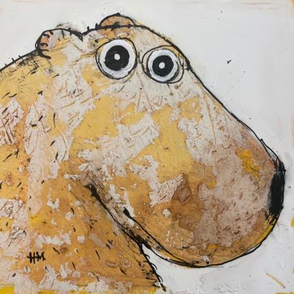 Painting Polar bear by Maury Hervé | Painting Raw art Animals