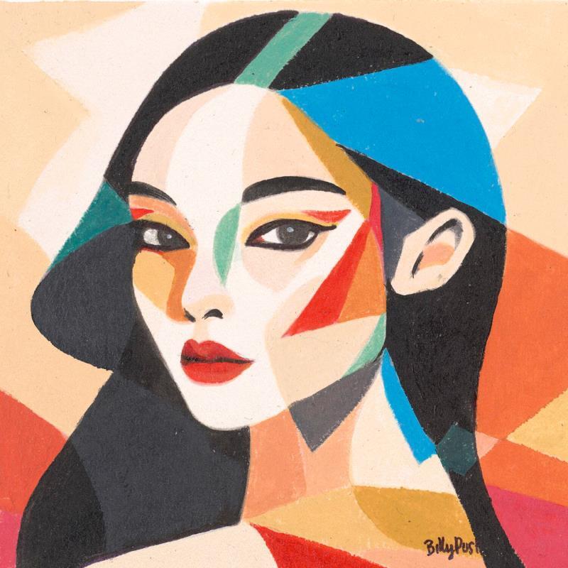 Painting Cassandra by Billy Dust | Painting Figurative Portrait Acrylic