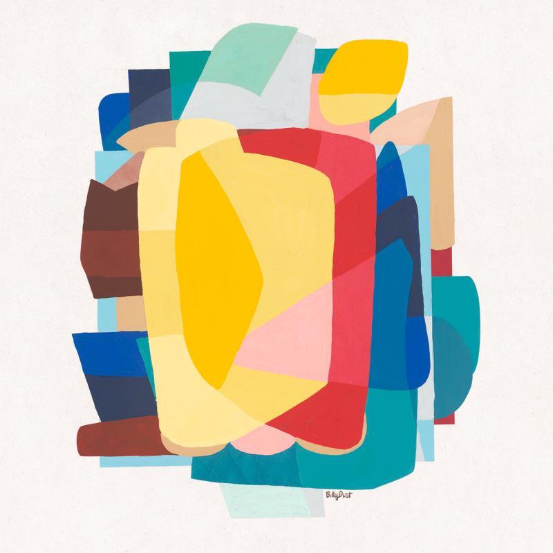 Peinture Avalon par Billy Dust | Tableau Abstrait Architecture Acrylique