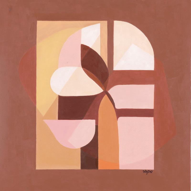 Gemälde Bardenas von Billy Dust | Gemälde Abstrakt Natur Architektur Acryl