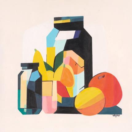 Peinture Julie Jar par Billy Dust | Tableau Abstrait Acrylique Natures mortes