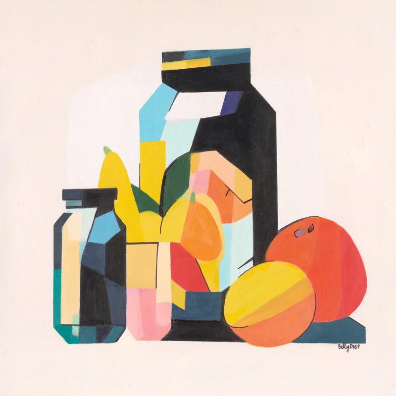Peinture Julie Jar par Billy Dust | Tableau Abstrait Natures mortes Acrylique