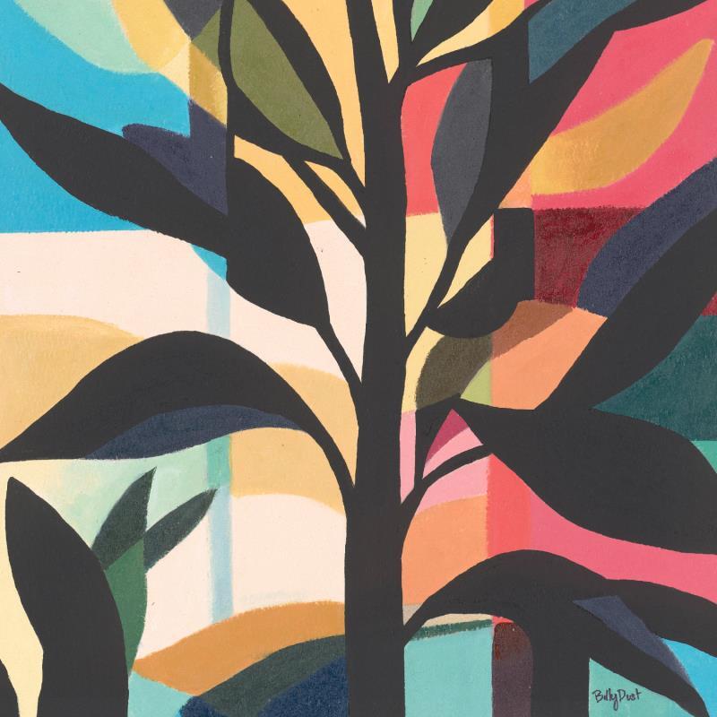 Painting Leaf box by Billy Dust | Painting Abstract Nature Acrylic