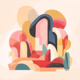 Peinture Balaï par Billy Dust | Tableau Abstrait Acrylique Natures mortes