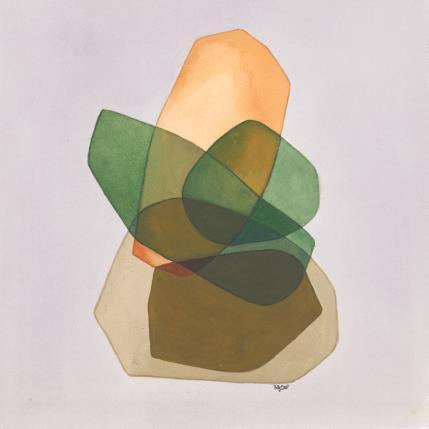 Peinture Avocado par Billy Dust | Tableau Abstrait Acrylique Minimaliste