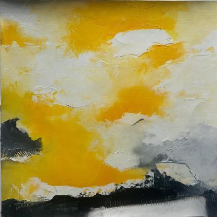 Peinture le ciel brille plus que le soleil par Dumontier Nathalie | Tableau Abstrait Huile Minimaliste