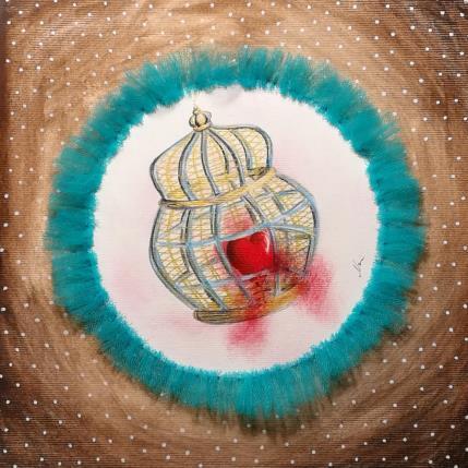 Painting Finalmente libero by Nai | Painting Surrealism Acrylic, Gluing Pop icons, Society