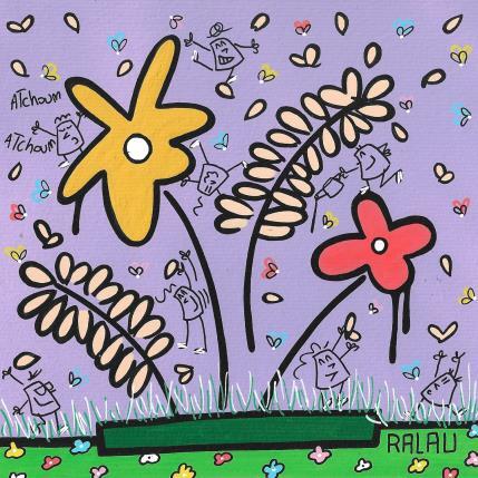 Painting Le bouquet final by Ralau | Painting Raw art Acrylic, Posca Nature, Pop icons