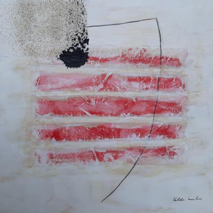 Peinture abstract white B 114 par Wilms Hilde | Tableau Abstrait Acrylique, Collage