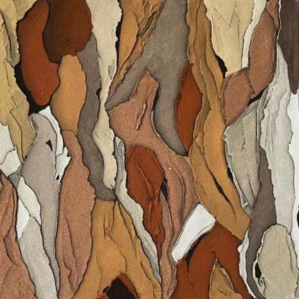 Painting Carré Aérien d'Ocres by CMalou | Painting Subject matter Sand Minimalist