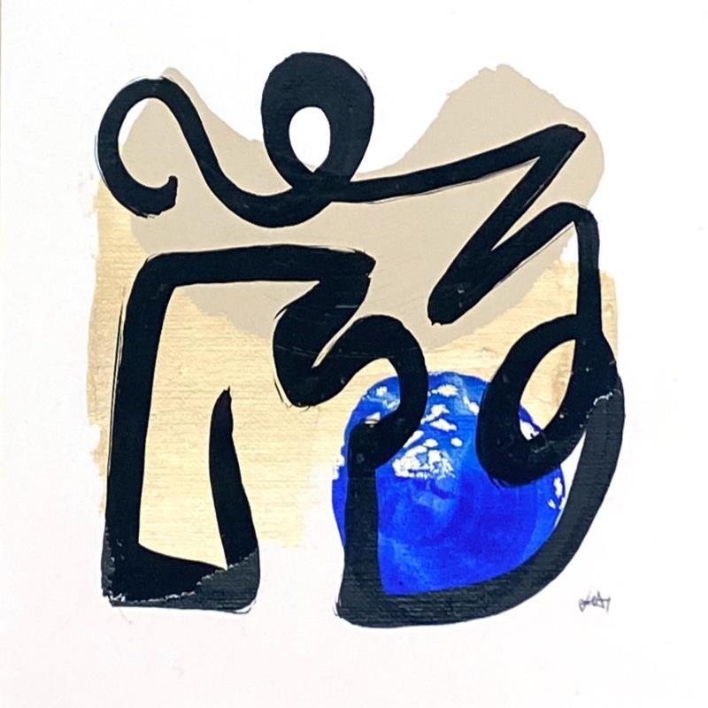 Painting Golden dance  by Elliot Clara | Painting Abstract Acrylic Ink