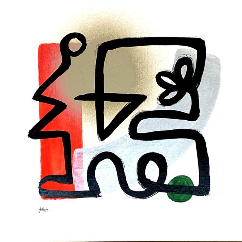 Painting Christmas Eve by Elliot Clara | Painting Abstract Life style Acrylic Ink