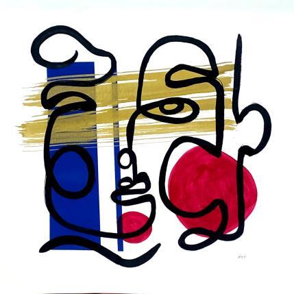 Painting Gladys by Elliot Clara | Painting Figurative Acrylic, Ink Portrait