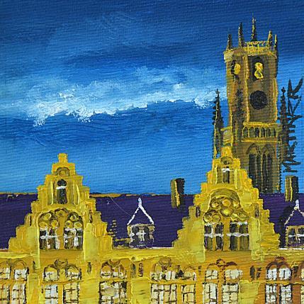 Peinture NOCHE DE ORO par Rodriguez Rio Martin | Tableau Figuratif Huile Urbain